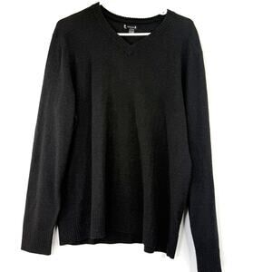 Smartwool Men's Black Sparwood V-Neck Sweater Size Large